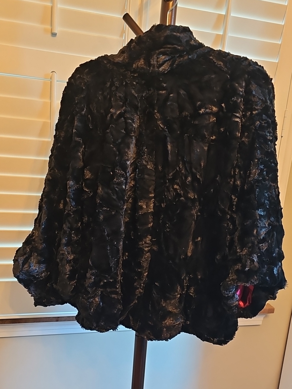 Chico's Velvet Victoria Racoon Jacket - Picture 2 of 6